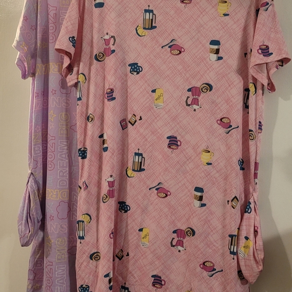 Women's Sleep Shirts with pockets 2 items together - Picture 2 of 7